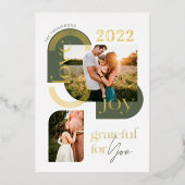 Carte De Vœux En Aluminium Reconnaissant Pour Vous Arche Géométrique Moderne (Recto)