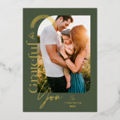 Carte De Vœux En Aluminium Reconnaissant pour vous moderne géométrique arch u (Recto)