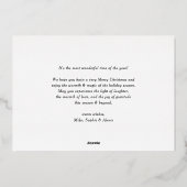 Carte De Vœux En Aluminium Red Buon Natale Calligraphie (Verso)