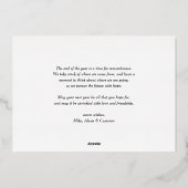 Carte De Vœux En Aluminium Red Happy Howlidays Typographie moderne Chien Phot (Verso)