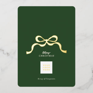 Carte De Vœux En Aluminium Remerciements d'affaires en entreprise & Vœux de f