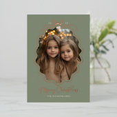 Carte De Vœux En Aluminium Retro Simple Bow Photo (Debout devant)