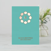 Carte De Vœux En Aluminium Rose Gold Seashell Mer De Serre Et Salutations Pho (Debout devant)