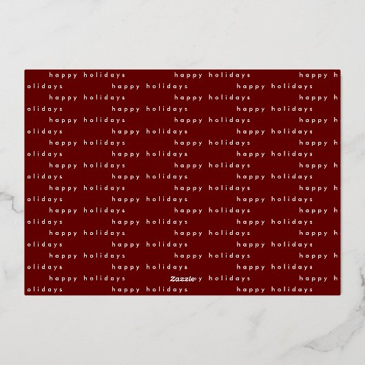 Carte De Vœux En Aluminium rose or lettrage main entreprise (Verso)