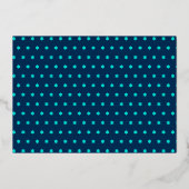 Carte De Vœux En Aluminium Rosh Hashanah Marine Bleu Arbre de Vie Véritable O (Verso)