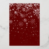 Carte De Vœux En Aluminium Rustique 5 Photo Collage Vert Noël Or (Verso)