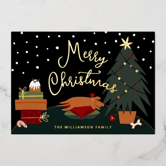 Carte De Vœux En Aluminium Rusty's Christmas Eve personnalisable (Recto)