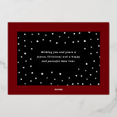 Carte De Vœux En Aluminium Rusty's Christmas Eve personnalisable (Verso)