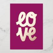 Carte De Vœux En Aluminium Saint-Valentin "Je t'aime" (Recto)