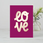 Carte De Vœux En Aluminium Saint-Valentin "Je t'aime" (Debout devant)