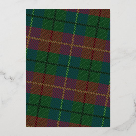 Carte De Vœux En Aluminium Salutation d'affaires bleu Plaid Wiscings les plus (Verso)