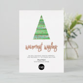 Carte De Vœux En Aluminium Salutation d'affaires les plus chauds Voeux Aquare (Debout devant)