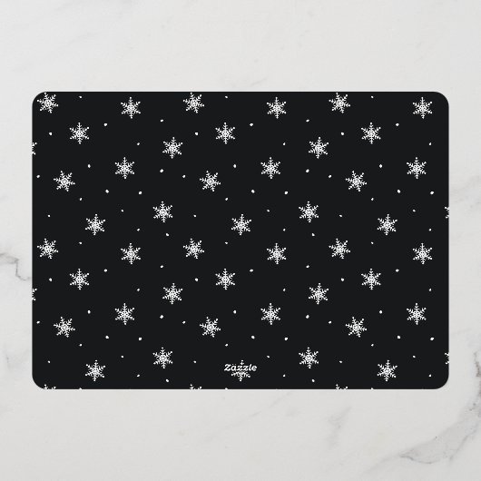 Carte De Vœux En Aluminium Salutation festive | Bonnes Fêtes 3 Photo (Verso)