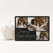 Carte De Vœux En Aluminium Salutation festive | Bonnes Fêtes 3 Photo