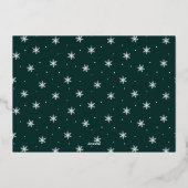 Carte De Vœux En Aluminium Salutation festive | Joyeuses fêtes photo complète (Verso)