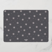 Carte De Vœux En Aluminium Salutation festive | Merriest Christmas 3 Photo (Verso)