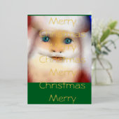 Carte De Vœux En Aluminium SantaClause series (Debout devant)