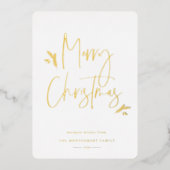 Carte De Vœux En Aluminium Scénario tout simplement festif (Recto)