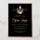 Carte De Vœux En Aluminium Script de la fête de Noël (Recto)