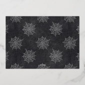 Carte De Vœux En Aluminium Script manuscrit Happy Halloween Photo (Verso)