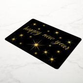 Carte De Vœux En Aluminium Script minimal moderne élégant Joyeux nouvel an ét (Rotation)