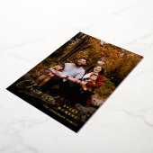 Carte De Vœux En Aluminium Script Moderne Chercher Chaque Moment Floral (Rotation)