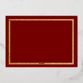 Carte De Vœux En Aluminium Script moderne élégant Joyeux Noël Photo de famill (Verso)