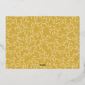 Carte De Vœux En Aluminium Script moderne Thanksgiving Gold (Verso)