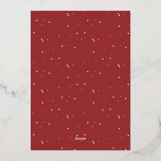 Carte De Vœux En Aluminium Shiny Mistletoe Magie Mini Arc photo Noël (Verso)