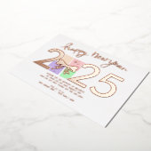 Carte De Vœux En Aluminium Simple élégant Noël Nouvel An Boîte Cadeau Bow (Rotation)