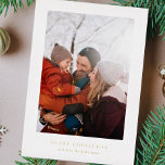 Carte De Vœux En Aluminium simple encadré | collage photo | joyeux noël<br><div class="desc">Véritable Cartes de fin de année de Noël Foil - Entièrement modifiable et personnalisable *Veuillez me contacter pour toute question de conception</div>