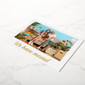 Carte De Vœux En Aluminium Simple Faire-part de déplacement personnalisé mini (Rotation)