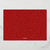 Carte De Vœux En Aluminium Simple Modern 9 Photo Collage Joyeux Noël (Verso)