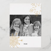 Carte De Vœux En Aluminium Simple moderne Script manuscrit Paix 3 photos (Verso)