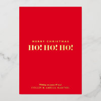 Simple Non-Photo Ho! Ho! Ho!