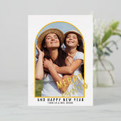 Carte De Vœux En Aluminium Simple Photo d'arche  (Debout devant)