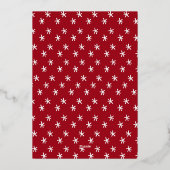 Carte De Vœux En Aluminium Simple Script Joyeux Noël Photo (Verso)