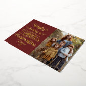 Carte De Vœux En Aluminium Simplemente passer un Noël merveilleux Photo (Rotation)