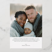 Carte De Vœux En Aluminium Snow Much Fun Winter Photo (Verso)