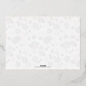 Carte De Vœux En Aluminium Snowflakes en dérive Laisser la neige Photo Noël (Verso)