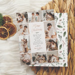 Carte De Vœux En Aluminium Souvenirs À feuillage persistant brillants | 10 No<br><div class="desc">Ajoutez un peu de brillance à vos cartes de Noël avec de l'or véritable, de l'argent ou de l'or rose ! Ce style métallique classique et intemporel ajoutera un autre niveau à vos cartes. Une carte élégante et intemporelle pour Noël. Ce design présente un collage de 10 photos triées sur...</div>