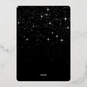 Carte De Vœux En Aluminium Sparkt Joyeux Noël PHOTO Salutation Argent (Verso)