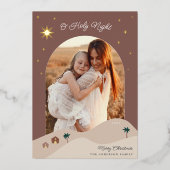 Carte De Vœux En Aluminium Star of Bethlehem Photo (Recto)