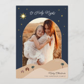 Carte De Vœux En Aluminium Star of Bethlehem Photo (Recto)