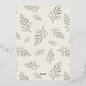 Carte De Vœux En Aluminium Starry Laurel | Hanoukka Photo (Verso)