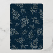 Carte De Vœux En Aluminium Starry Laurel | Hanoukka Photo (Verso)