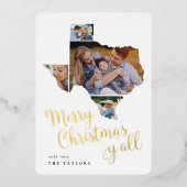 Carte De Vœux En Aluminium Texas Christmas | Collage (Recto)