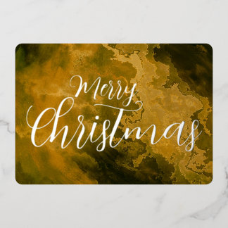Carte De Vœux En Aluminium Texture grunge marbrée Joyeux Noël