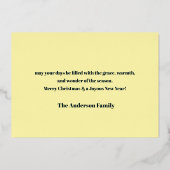 Carte De Vœux En Aluminium Thème de Noël du ballet Nutcracker (Verso)