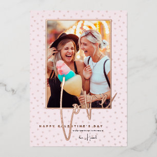 Carte De Vœux En Aluminium Toute couleur Joyeuse Galentine's Day Photo